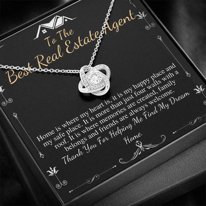 Realtor Gift, Real Estate Agent Gift, Realtor Necklace, Escrow Closing Gift, Realtor Thank You, Jewelry Gift, Christmas gift, Birthday #0699