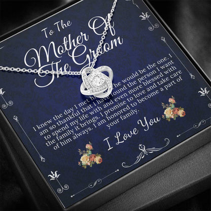 Love Knot, Mother-In-Law Gift, Mother of the Groom Gift from Bride, Mother-In-Law Necklace/Jewelry, To My Mother-In-Law Card #0130