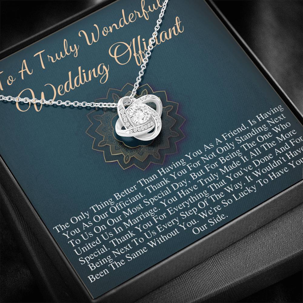 Wedding Officiant Gift | Gift for Wedding Officiant Necklace | A Truly Wonderful Wedding Officiant Appreciation Gift |Friend Officiant #0755
