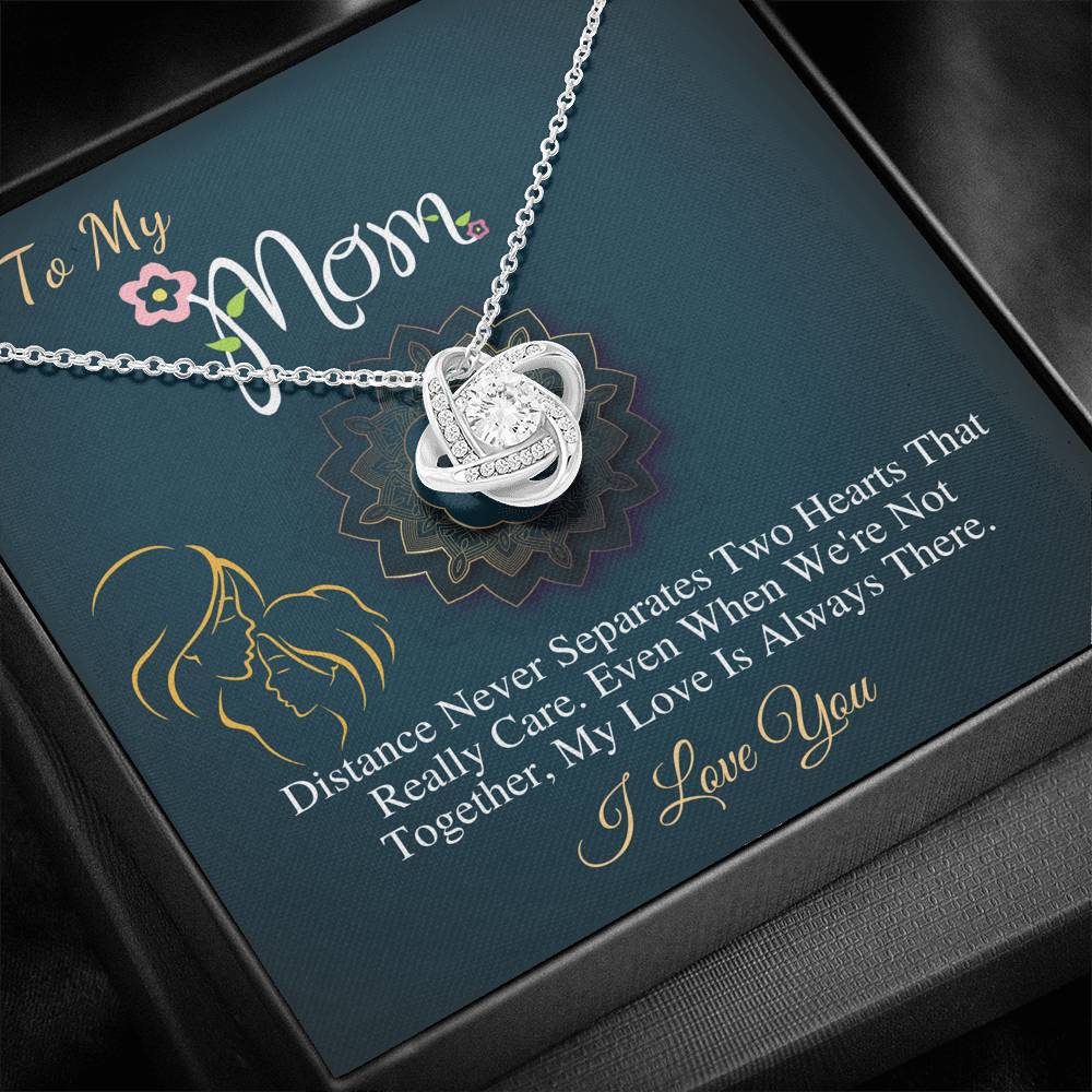 Mothers necklace, Mom Birthday jewelry, Gift for my mom, Special mother's gifts, Mother's gift from daughter,Present for mom,Love Knot #0487