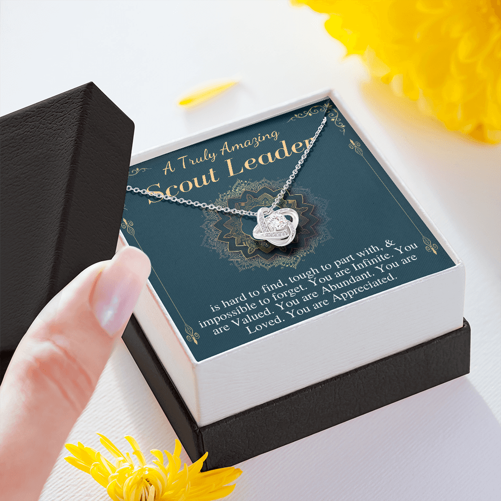 Scout Leader Gift Necklace, Girl Scout Leader Gift, Girl Scout Leader Appreciation, Scout Leader Thank You,Scout Leader Christmas Gift #0891