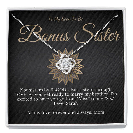 Love Knot, Wedding Gift for Bride from Sister in law Bride Gift from Sister in law Necklace for Bride From Sister Of The Groom #0172