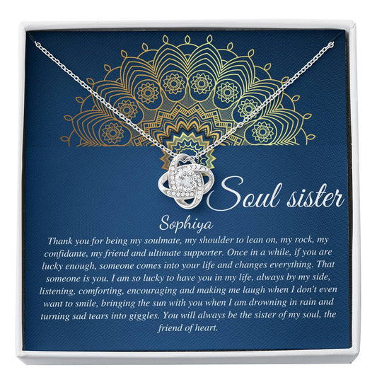 Soul Sister Necklace, Unbiological Sister, Soul Sister Gift for Best Friend Gift, Turquoise necklace Gold