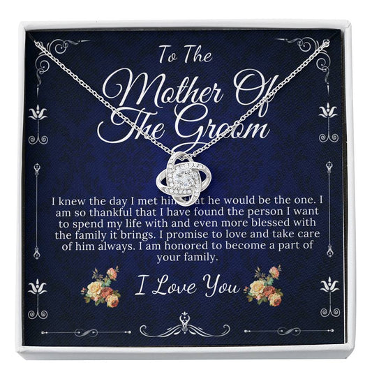 Love Knot, Mother-In-Law Gift, Mother of the Groom Gift from Bride, Mother-In-Law Necklace/Jewelry, To My Mother-In-Law Card #0130