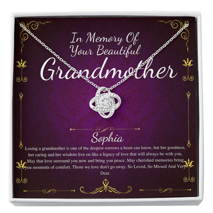 Memorial gift Grandmother Loss of Grandma In Memory of Grandma Sorry for your loss of loved one condolence gift, bereavement gift