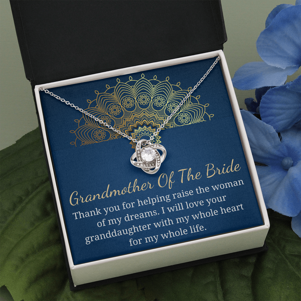 Grandmother of The Bride Gift, Neckalce for Grandma of The Bride, Wedding Gift, from groom to grandmother of the bride personalized gift