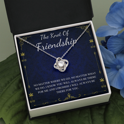 Knot of friendship Necklace, Friend forever, Best Friend Necklace, Best Friend Gift, Gift For Friend, Friendship Day Gift, Love Knot #0315
