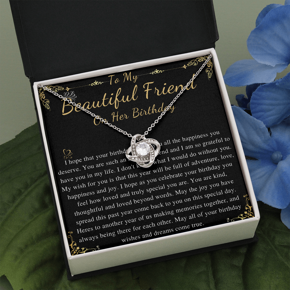 Best Friend Birthday Gift Necklace: BFF Necklace, Best Friend Gift Jewelry, Long Distance, Friends Forever, Gift for friend on her birthday