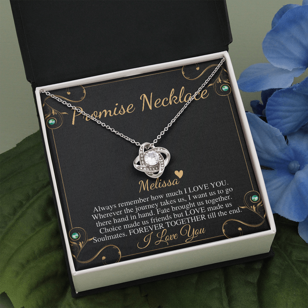 Promise necklace for girlfriend from Boyfriend, GF Birthday Gift, Valentines day gift for Girlfriend, Anniversary gift for Girlfriend #0601 melissa