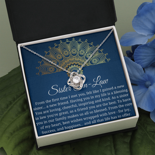 Sister in Law Necklace Gift, Future Sister in Law Gift, Sister in Law Wedding Gift, Sister in Law Birthday Gift, gift for her