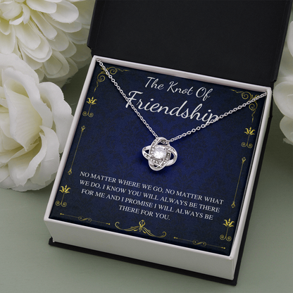 Knot of friendship Necklace, Friend forever, Best Friend Necklace, Best Friend Gift, Gift For Friend, Friendship Day Gift, Love Knot #0315