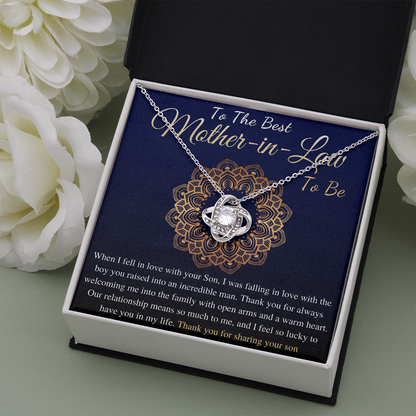 To My Mother in Law, Gift For Mother-in-law, Mother-in-law Necklace, Mother in law To Be Pendant,Mom in law Necklace,To My Future Mom-in-law