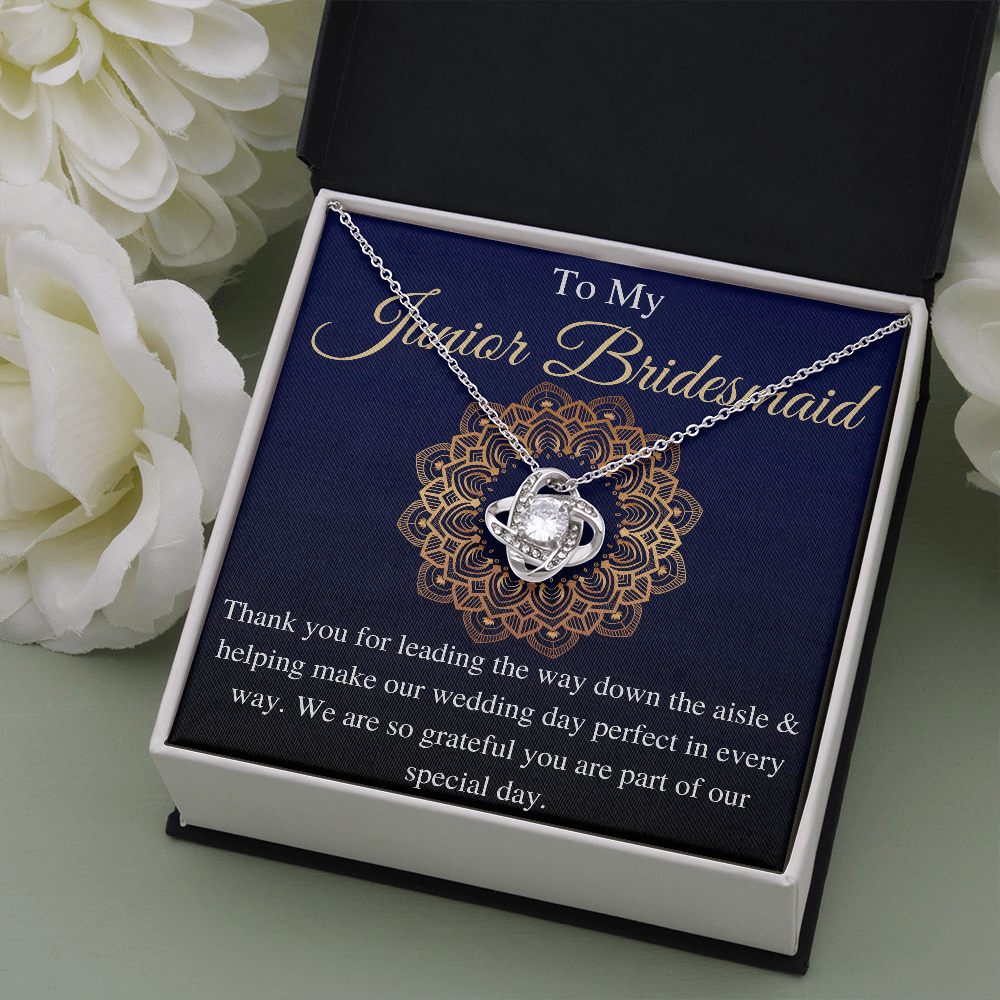 Junior Bridesmaid Gift Necklace Personalized Flower Girl Gift for Junior Bridesmaid Gift for jr Bridesmaid Jewelry, gift for bridesmaid