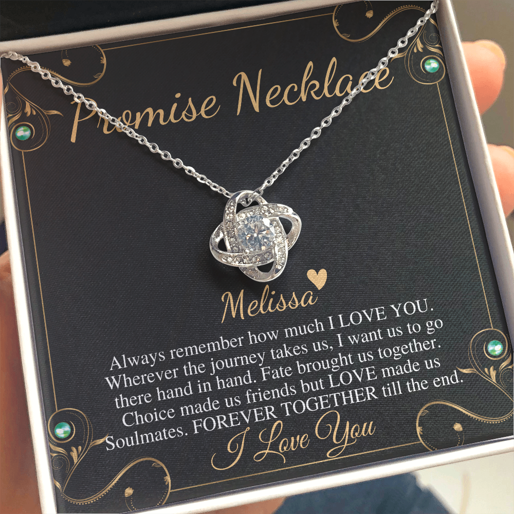 Promise necklace for girlfriend from Boyfriend, GF Birthday Gift, Valentines day gift for Girlfriend, Anniversary gift for Girlfriend #0601 melissa