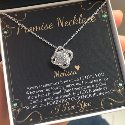Promise necklace for girlfriend from Boyfriend, GF Birthday Gift, Valentines day gift for Girlfriend, Anniversary gift for Girlfriend #0601 melissa
