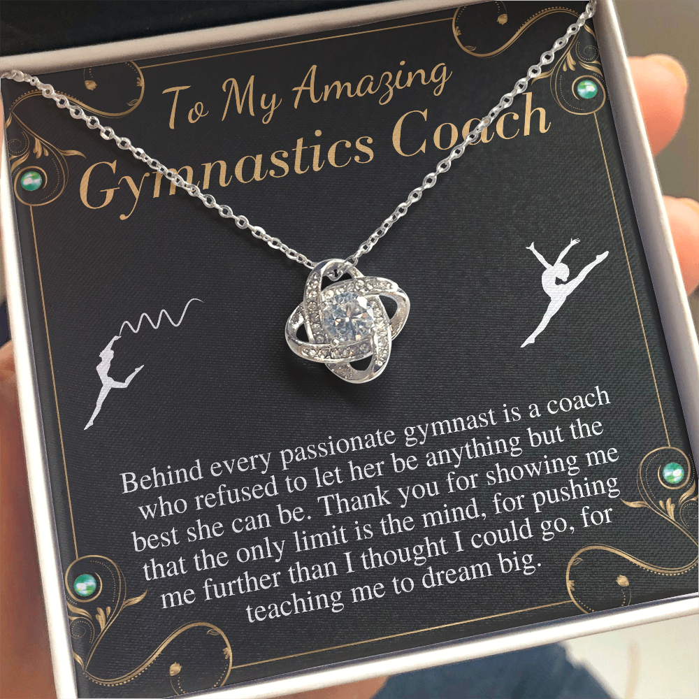 Gymnastics Coach Gift for Women | Leaving Gift for Gymnastics Coach | A Truly Amazing Gymnastics Coach Gift Necklace, Christmas Gift #0752 s