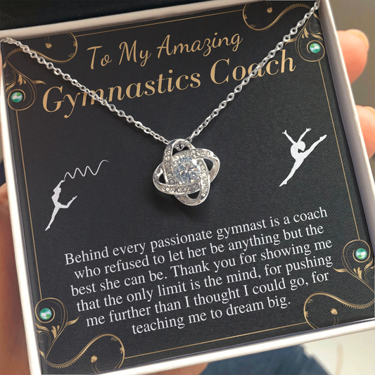 Gymnastics Coach Gift for Women | Leaving Gift for Gymnastics Coach | A Truly Amazing Gymnastics Coach Gift Necklace, Christmas Gift #0752 s