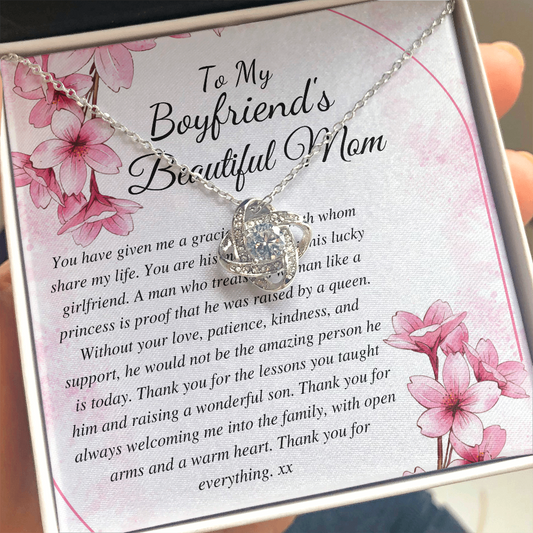 Boyfriend Mom Necklace, Gift for Boyfriend Mother, Birthday Gift, Christmas Gift, Mothers Day Gift for Boyfriends Mom, Lo brook