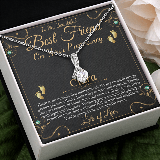 Best Friend Pregnancy Gift For Best Friend Baby Shower Gift For Mom To Be Gift For Expecting Mom Gift Pregnant Friend, Love Knot #0217 ciara