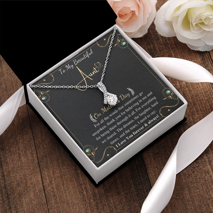 Mother's Day Gift For Aunt Alluring Necklace From Niece Or Nephew, Aunty Gift