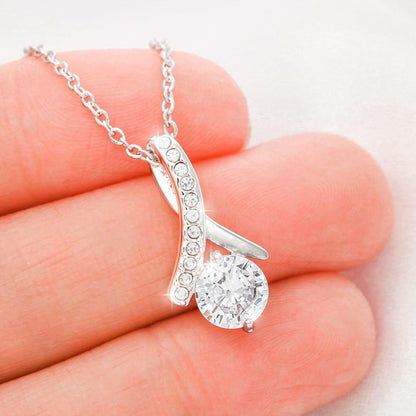 25th Birthday Gift For Her, 25th Birthday Necklace, Twenty Fifth Birthday Gift, Alluring Beauty Necklace With Card, Wife Birthday Gift #0671