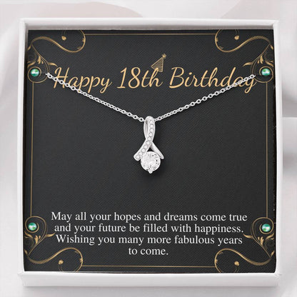 18th Birthday Gift for Girls, Gift for 18 Year Old Girl, Necklace For 18th Birthday Girl, Birthday Present For Officially Adult Girl #0667