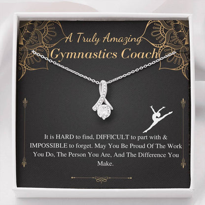 Gymnastics Coach Gift for Women | Leaving Gift for Gymnastics Coach | A Truly Amazing Gymnastics Coach Gift Necklace, Christmas Gift #0753