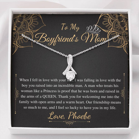 Gifts for Boyfriends Mom, Boyfriends Mom Birthday Gift, Boyfriends Mom Neckalce, Mothers Day Gift for Boyfriends Mom, Alluring Beauty #0421 phoebe