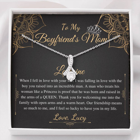 Gifts for Boyfriends Mom, Boyfriends Mom Birthday Gift, Boyfriends Mom Neckalce, Mothers Day Gift for Boyfriends Mom, Alluring Beauty #0421 lucy