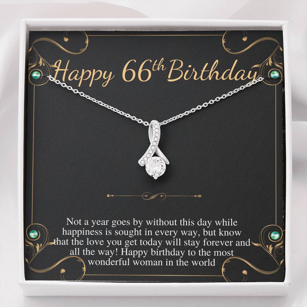 66th Birthday Gift for Women, 66 year old birthday gift, 66th birthday necklace, gift for 66 year old woman, Sixtysix year birthday #0813