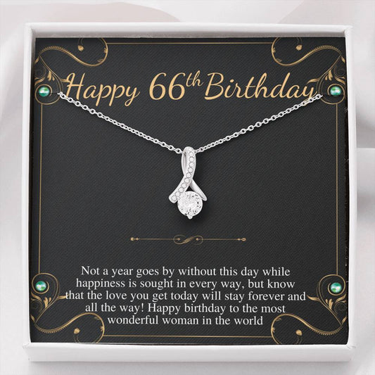 66th Birthday Gift for Women, 66 year old birthday gift, 66th birthday necklace, gift for 66 year old woman, Sixtysix year birthday #0813