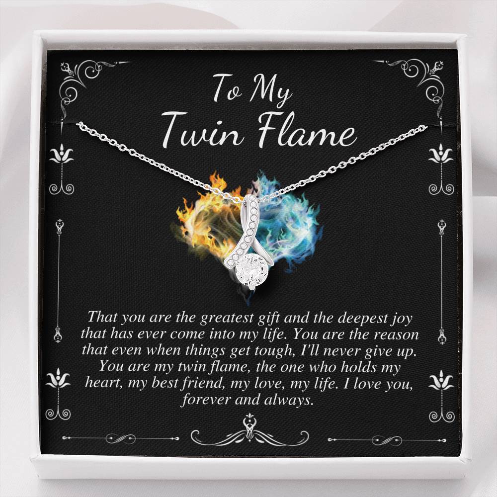Twin Flame Necklace Gift, Necklace Gift to Girlfriend, Soulmate Gift, Girlfriend Twin Flame Jewelry, best Friend Gift, Wife Necklace #0614