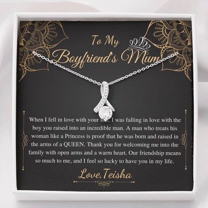 Gifts for Boyfriends Mom, Boyfriends Mom Birthday Gift, Boyfriends Mom Neckalce, Mothers Day Gift for Boyfriends Mom, Alluring Beauty #0421 Teisha