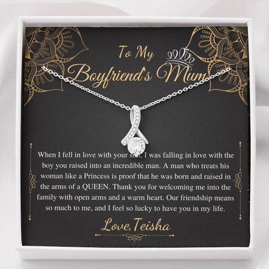 Gifts for Boyfriends Mom, Boyfriends Mom Birthday Gift, Boyfriends Mom Neckalce, Mothers Day Gift for Boyfriends Mom, Alluring Beauty #0421 Teisha