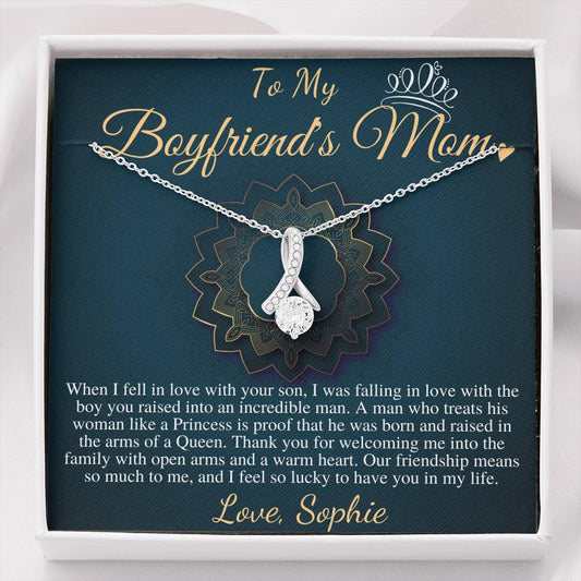 Gifts for Boyfriends Mom, Boyfriends Mom Birthday Gift, Boyfriends Mom Neckalce, Mothers Day Gift for Boyfriends Mom Christmas Gift #0769