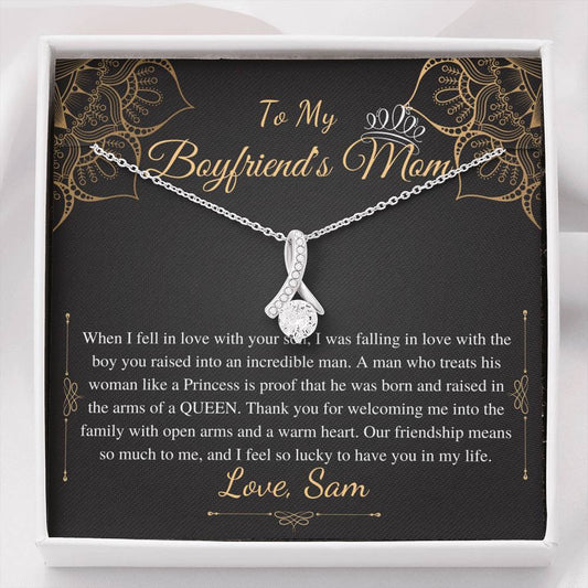 Gifts for Boyfriends Mom, Boyfriends Mom Birthday Gift, Boyfriends Mom Neckalce, Mothers Day Gift for Boyfriends Mom, Alluring Beauty #0421 sam
