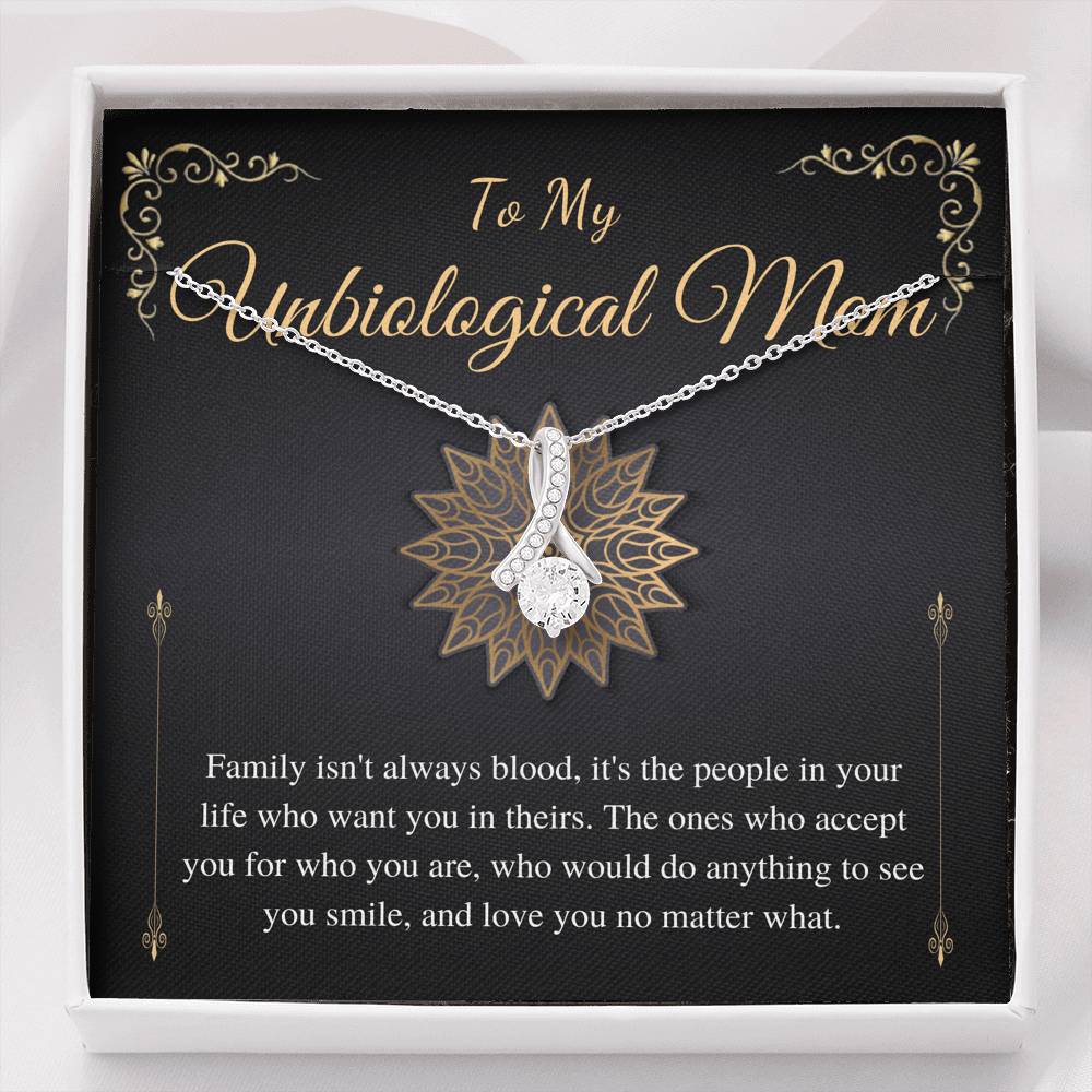 Unbiological Mom Gift, Stepmom Gift, Other Mother, Bonus Mom, Second Mom, Foster Mom, Mother in Law, Birthday Gift, Alluring Beauty #0521