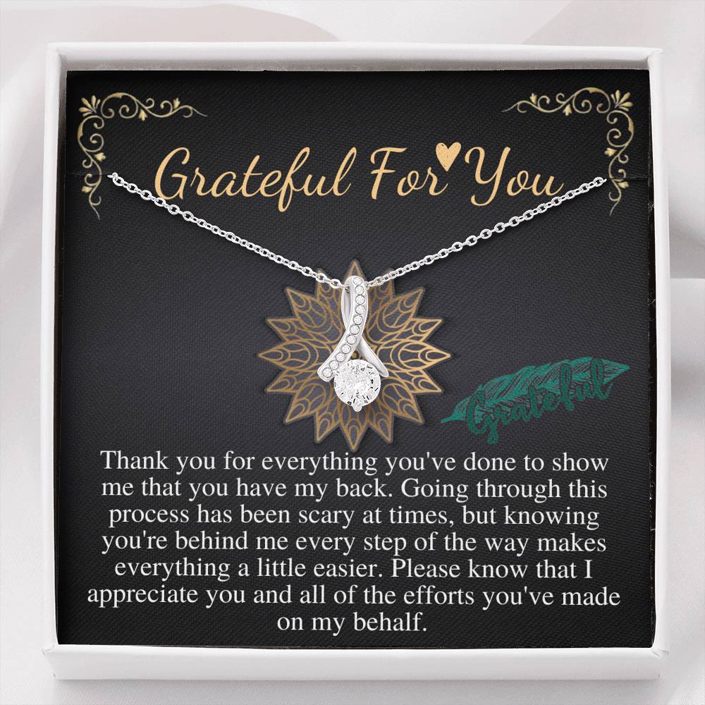 Thank You Gift Necklace, Grateful for You gift, Appreciation Gift, Employee, Coworker,Babysitter,Neighbor,necklace Gift,Christmas Gift #0726