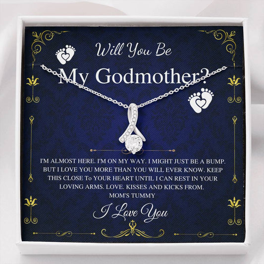 Will You Be My Godmother Gift,  Godmother Proposal From Godson, Godmother Necklace, Fairy Godmother Gift Card, Alluring Beauty #0222