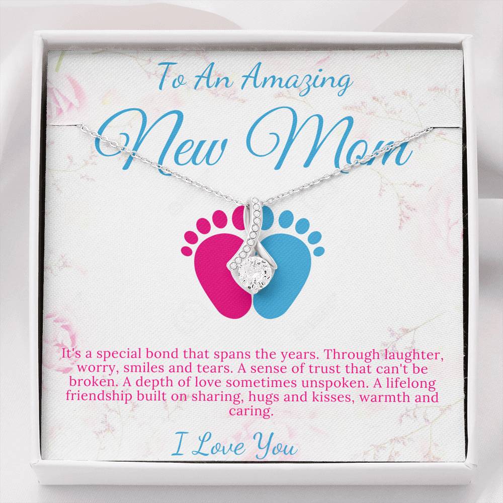 New Mom, First Time Mom Gift, New Mom Gift Jewelry, Gift for New Mom Necklace, New Mommy Gift For Baby Shower, Love Knot #0202