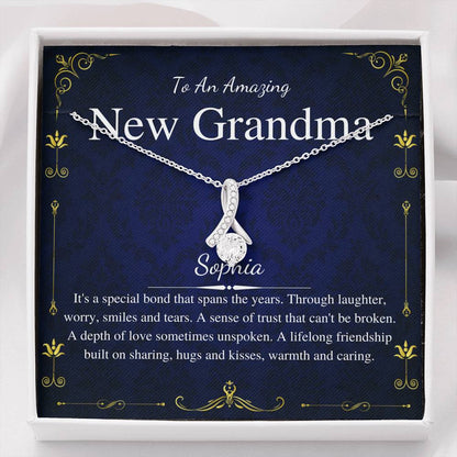 First Time Grandma Gift From Daughter, Pregnancy Reveal Gift For Soon To Be Grandma Necklace, New Grandmother Gift, Alluring Beauty #0190