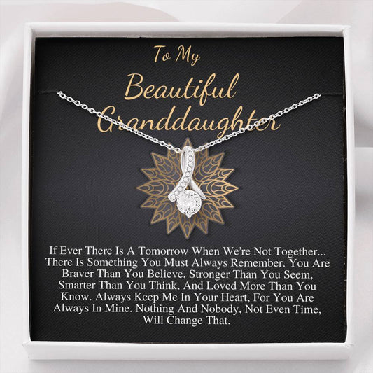 Granddaughter Neckalce From Grandfather, Gift for granddaughter, Granddaughter necklace, Birthday gift,Graduation Gift,Alluring Beauty #0515