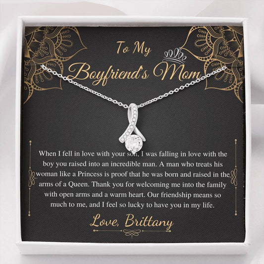 Gifts for Boyfriends Mom, Boyfriends Mom Birthday Gift, Boyfriends Mom Neckalce, Mothers Day Gift for Boyfriends Mom, Alluring Beauty #0421 brittany
