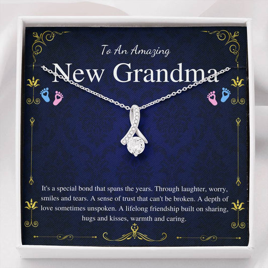 First Time Grandma Gift From Daughter, Pregnancy Reveal Gift For Soon To Be Grandma Necklace, New Grandmother Gift, Alluring Beauty #0190