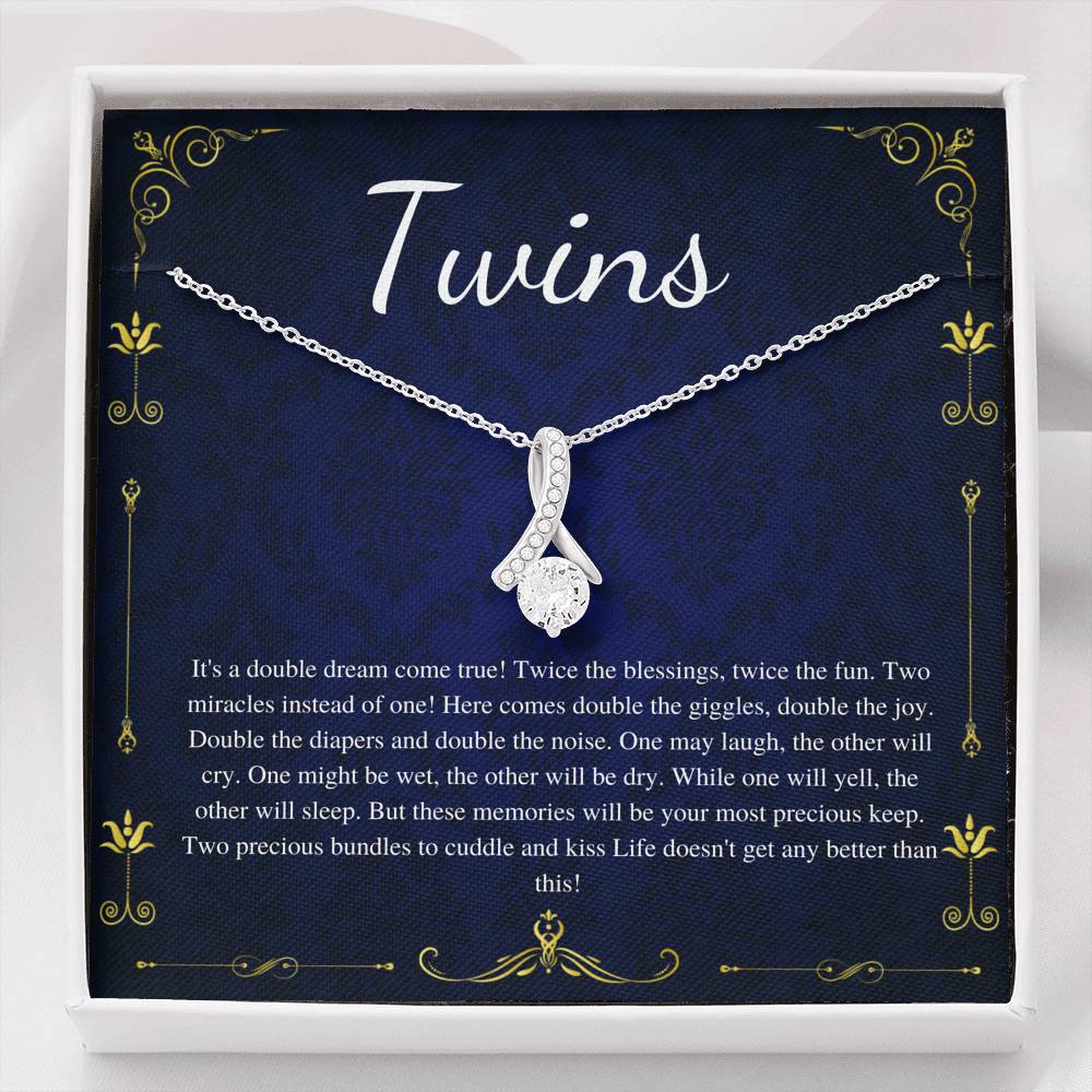 Twin Baby Gift, Mother of Twins Baby Shower, Mom of Twins Pregnancy Announcement, Pregnant with Twins, Expecting twins, Because Twins