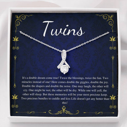 Twin Baby Gift, Mother of Twins Baby Shower, Mom of Twins Pregnancy Announcement, Pregnant with Twins, Expecting twins, Because Twins