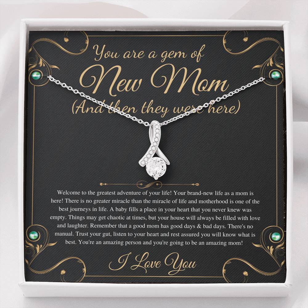 New Mom Gift Jewelry, First Time Mom Gift for first Mother's day Gift for New Mom Necklace Birthstone, New mommy Gift 0233