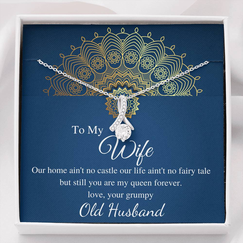 To My Wife Necklace - Anniversary Gift for Wife, Birthday Gift for Wife, Gift for Wife, Necklace for Wife, Christmas Gift for Wife #0605