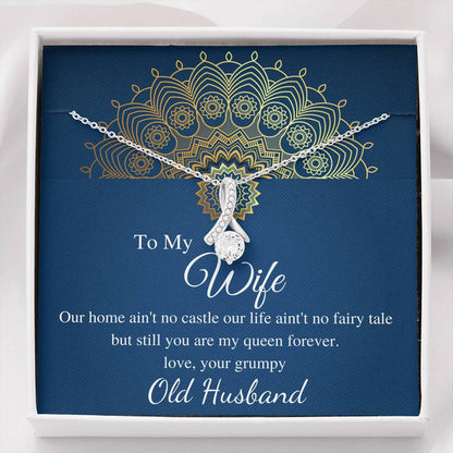 To My Wife Necklace - Anniversary Gift for Wife, Birthday Gift for Wife, Gift for Wife, Necklace for Wife, Christmas Gift for Wife #0605