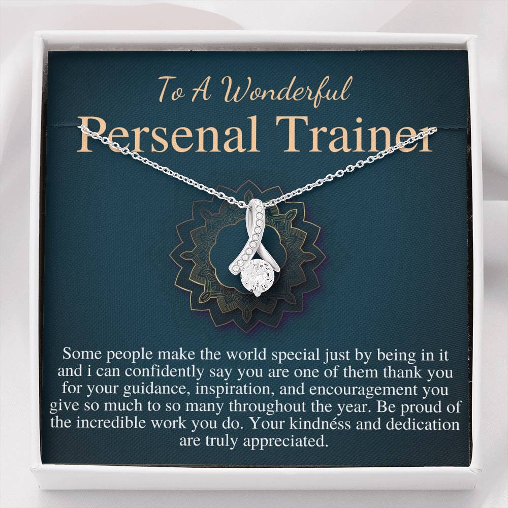Personal Trainer Gifts, Fitness Coach Gift, Fitness Trainer Gift Necklace, Female Personal Trainer Christmas Gift, Birthday Gift Woman #0760